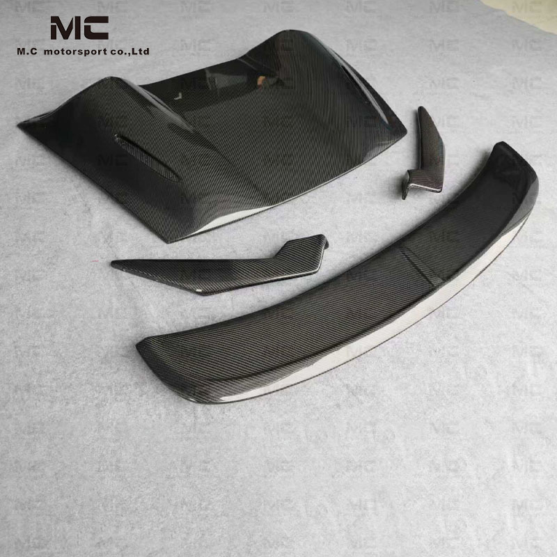 For Porsche 987 Humpback Style Carbon Fiber Rear Spoiler 2005-2008