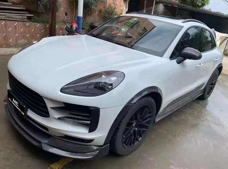 For Porsche Macan 95B Carbon Fiber Front Lip 2020+