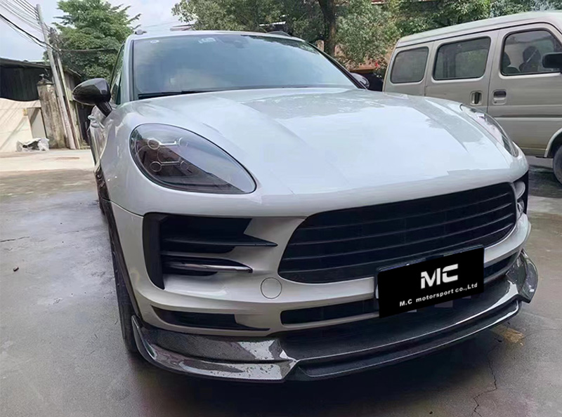 For Porsche Macan 95B Carbon Fiber Front Lip 2020+