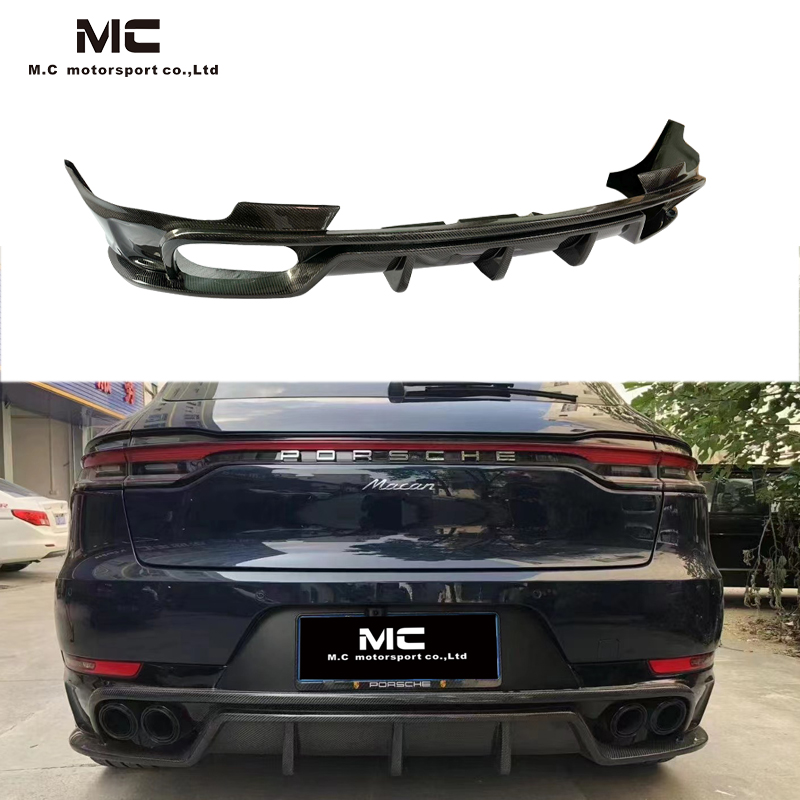 For Porsche Macan 95B Carbon Fiber Rear Diffuser 2020+