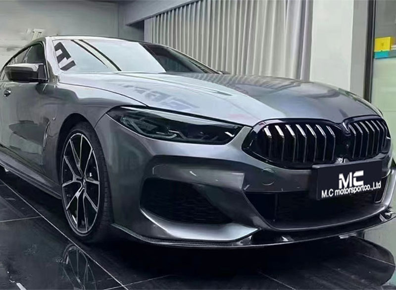 For BMW 8 Series G14 G15 Real Carbon Fiber Body Kit 3D Style Front Lip 2020+