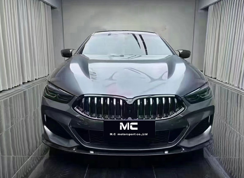 For BMW 8 Series G14 G15 Real Carbon Fiber Body Kit 3D Style Front Lip 2020+