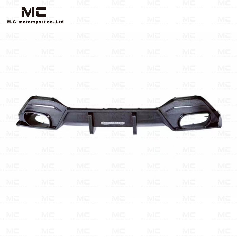 For BMW 8 Series G14 G15 Carbon Fiber Body Kit AC Style Rear Bumper Lip Rear Diffuser 2020+