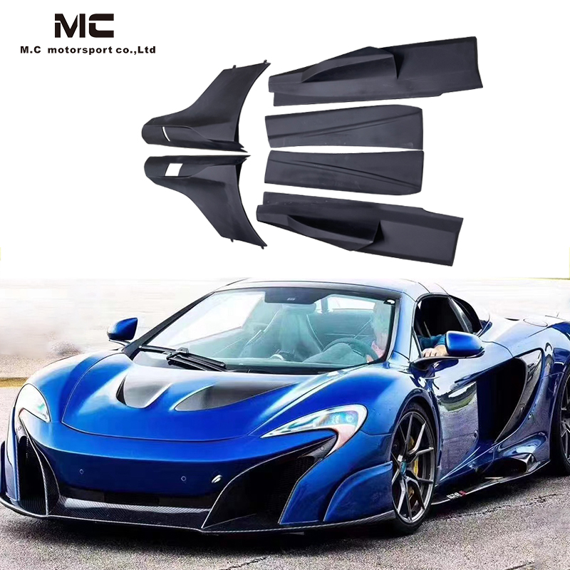 For McLaren MP4 650S 657LT Fiberglass Side Skirts 2013-2018