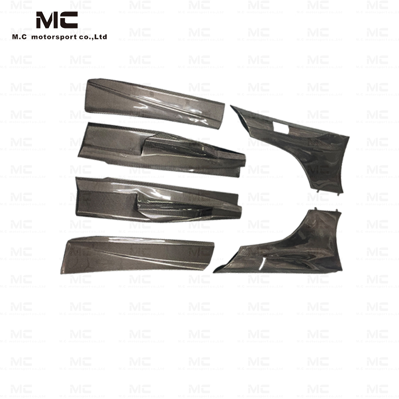For McLaren MP4 650S 657LT Carbon Fiber Side Skirts 2013-2018