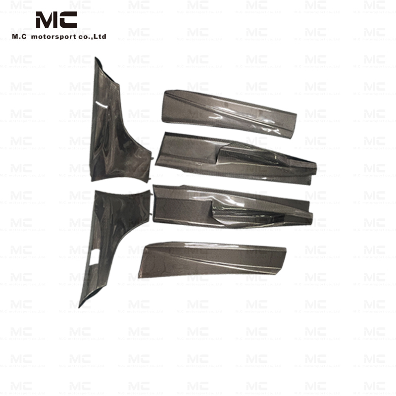 For McLaren MP4 650S 657LT Carbon Fiber Side Skirts 2013-2018