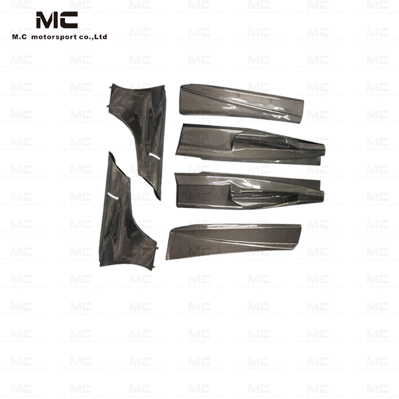 For McLaren MP4 650S 657LT Carbon Fiber Side Skirts 2013-2018