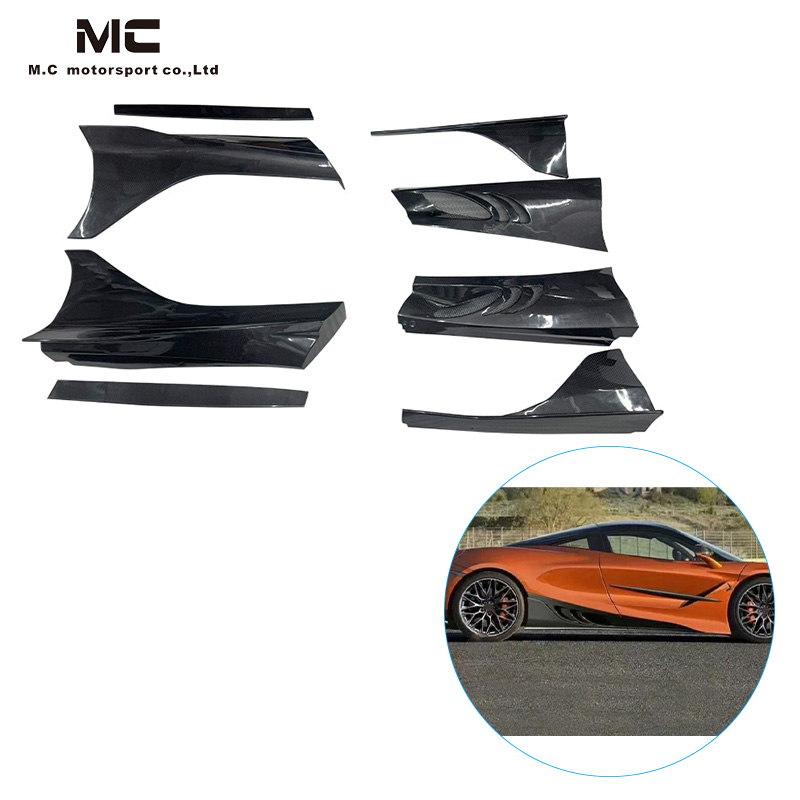 For McLaren 720S TOP Carbon Fiber Side Skirts 2017-2021