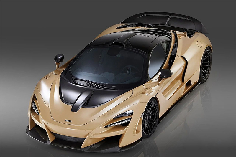 For McLaren 720S Carbon Fiber Roof Vent Trims 2017-2021