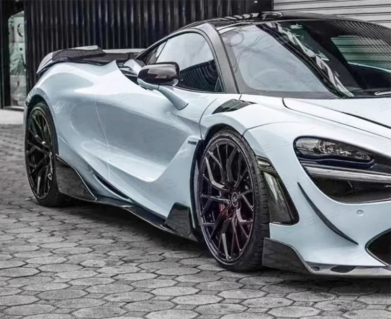 For McLaren 720S 765lt Carbon Fiber Side Skirts 2017-2021