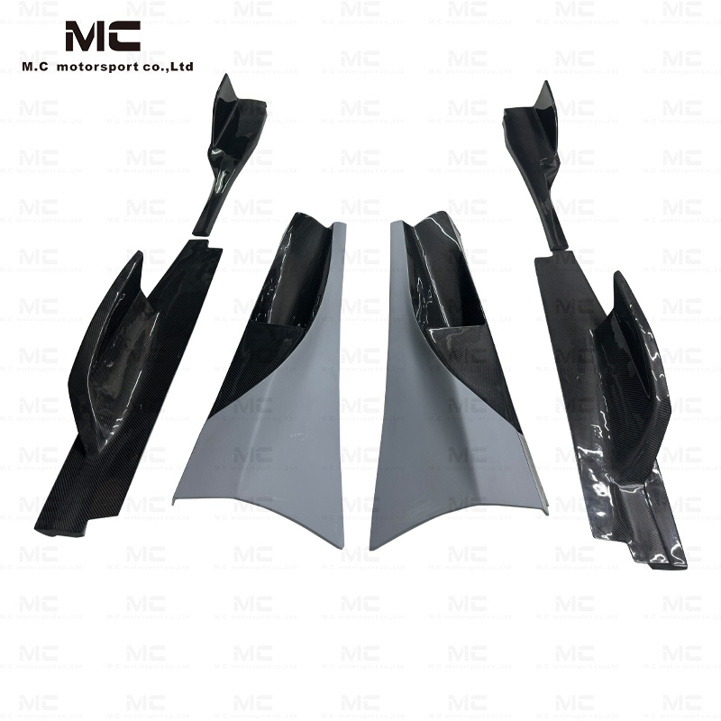 For McLaren 720S 765lt Carbon Fiber Side Skirts 2017-2021