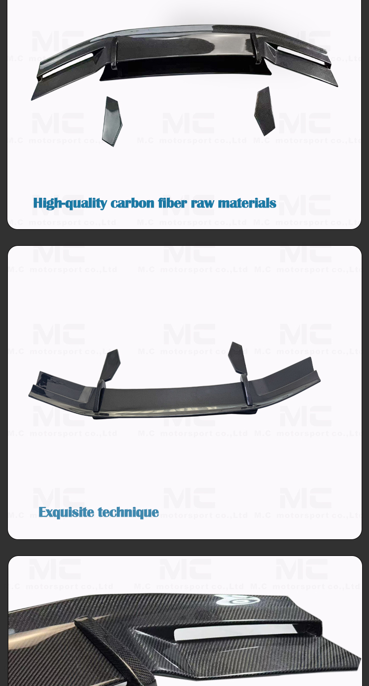For McLaren GT Carbon Fiber Spoiler 2020-IN