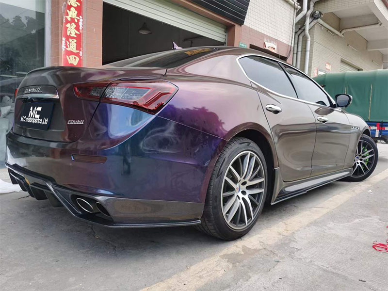 For Maserati Ghibli ASPEC Carbon Fiber Side Skirts 2013-2018