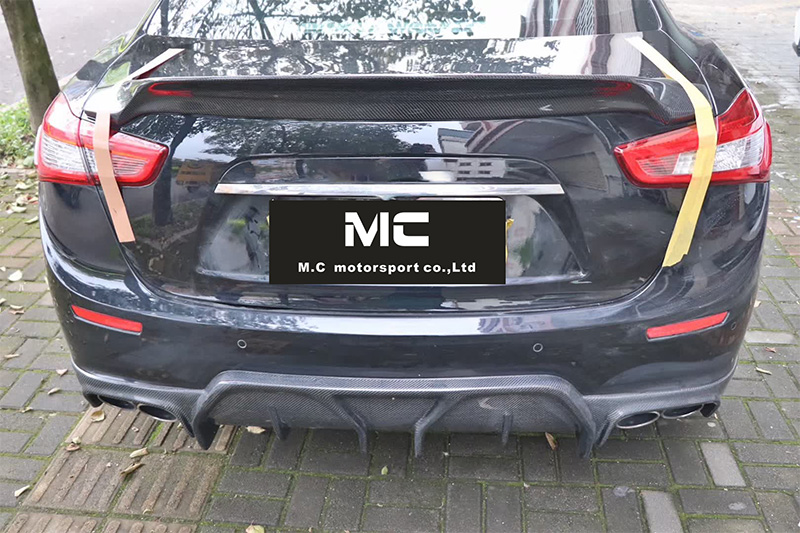 or Maserati Ghibli ASPEC Carbon Fiber Rear Diffuser 2013-2018