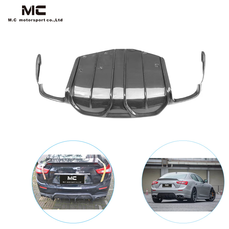 or Maserati Ghibli ASPEC Carbon Fiber Rear Diffuser 2013-2018