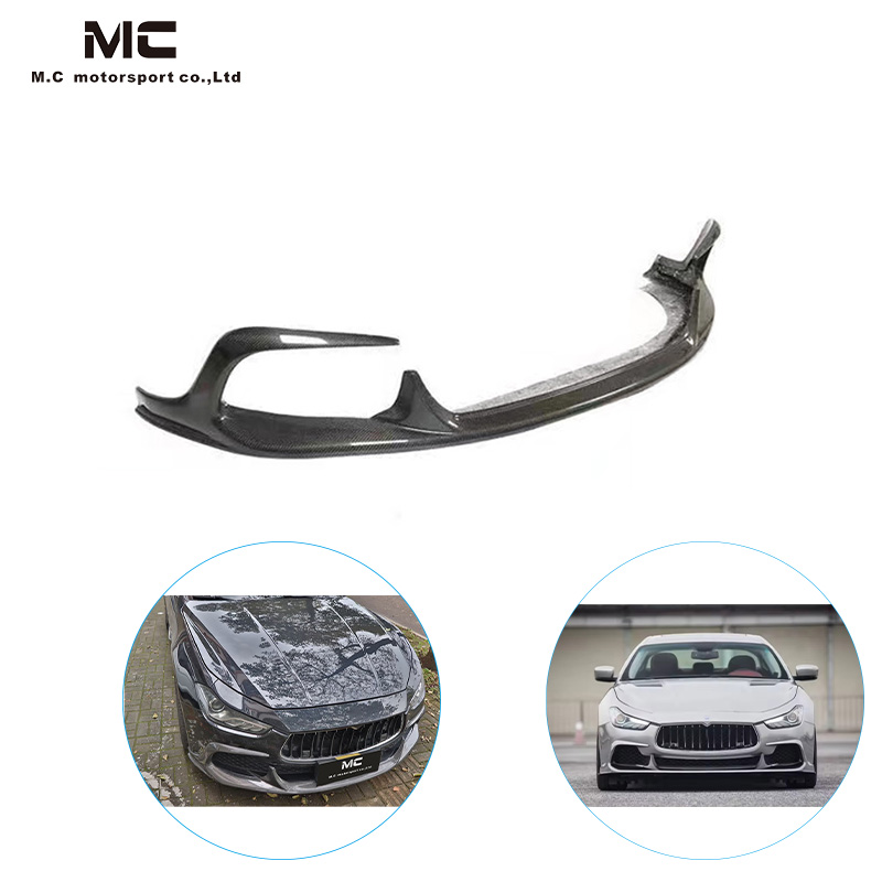 For Maserati Ghibli ASPEC Carbon Fiber Front lip 2013-2018
