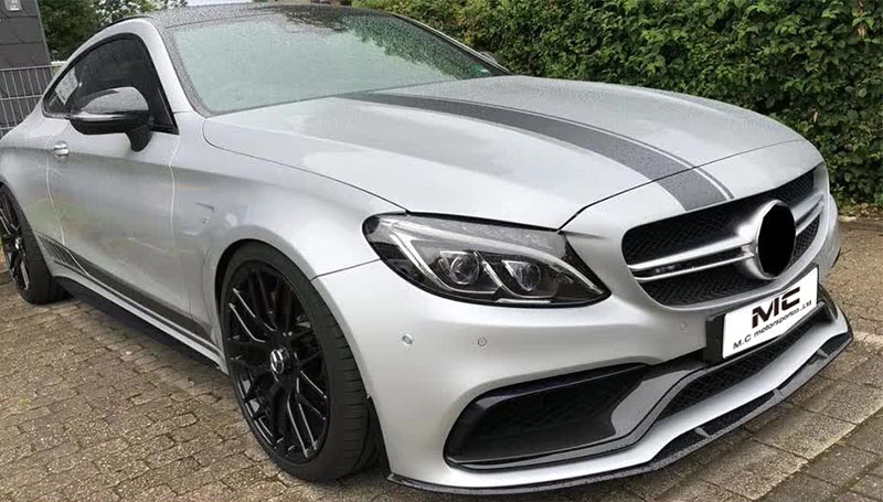 For Mercedes Benz W205 C63 Carbon Fiber Front Lip 2015-2021