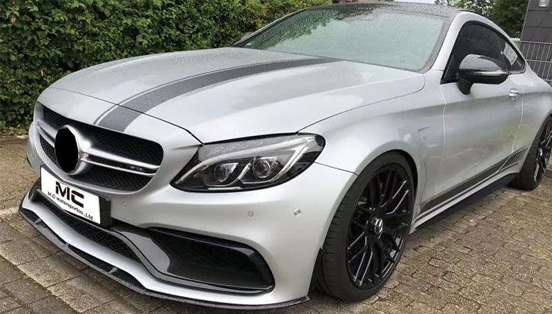 For Mercedes Benz W205 C63 Carbon Fiber Front Lip 2015-2021