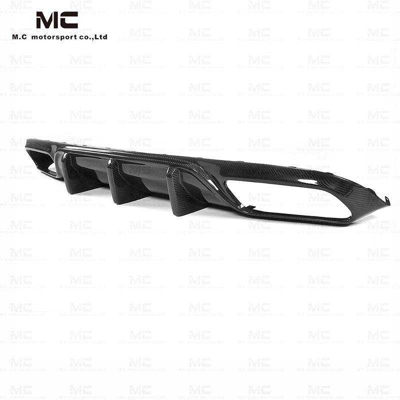 For Mercedes Benz W205 C63 Carbon Fiber FD Rear Diffuser 2015-2021