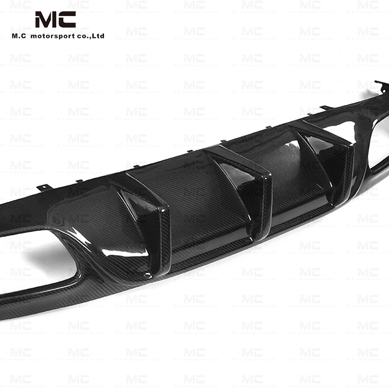 For Mercedes Benz W205 C63 Carbon Fiber FD Rear Diffuser 2015-2021