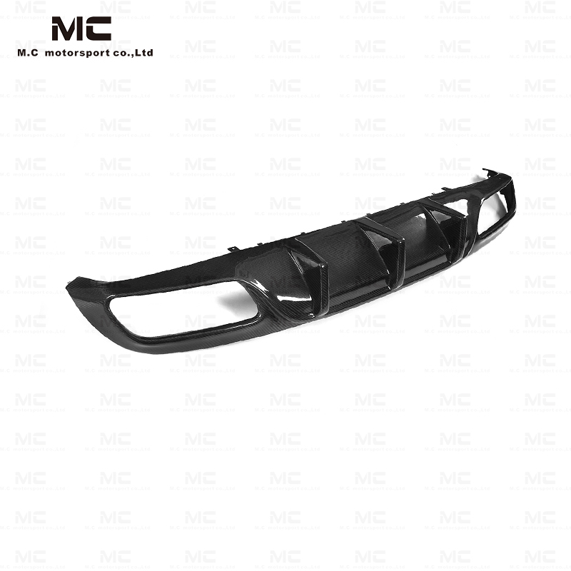 For Mercedes Benz W205 C63 Carbon Fiber FD Rear Diffuser 2015-2021