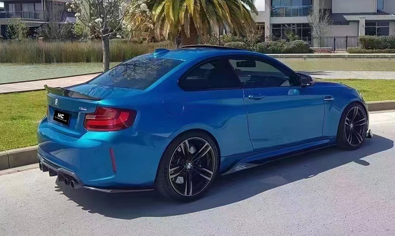 For BMW F87 M2 M2C MP Style Carbon Fiber Side Skirts 2016-2022