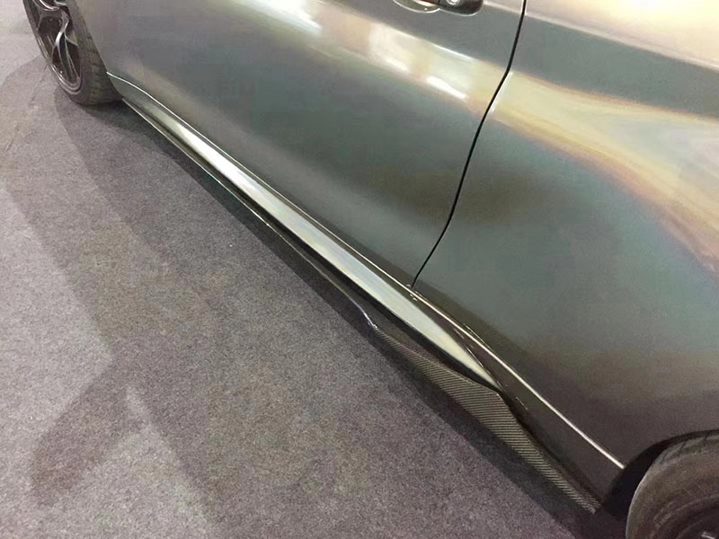 For BMW F87 M2 M2C MP Style Carbon Fiber Side Skirts 2016-2022