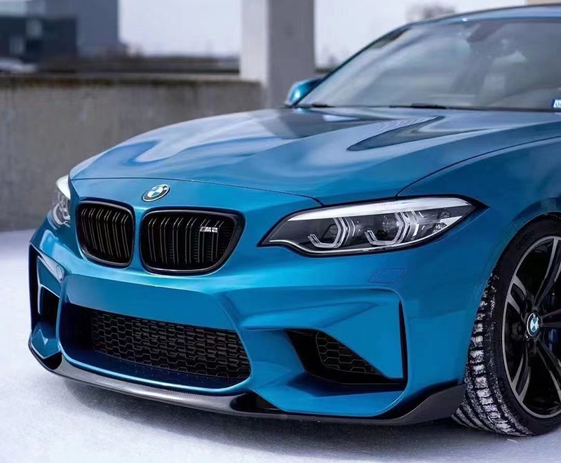 For BMW F87 M2C MP Style Carbon Fiber Front Lip 2016-2022
