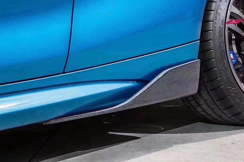 For BMW F87 M2 M2C MP Style Carbon Fiber Side Skrits 2016-2022