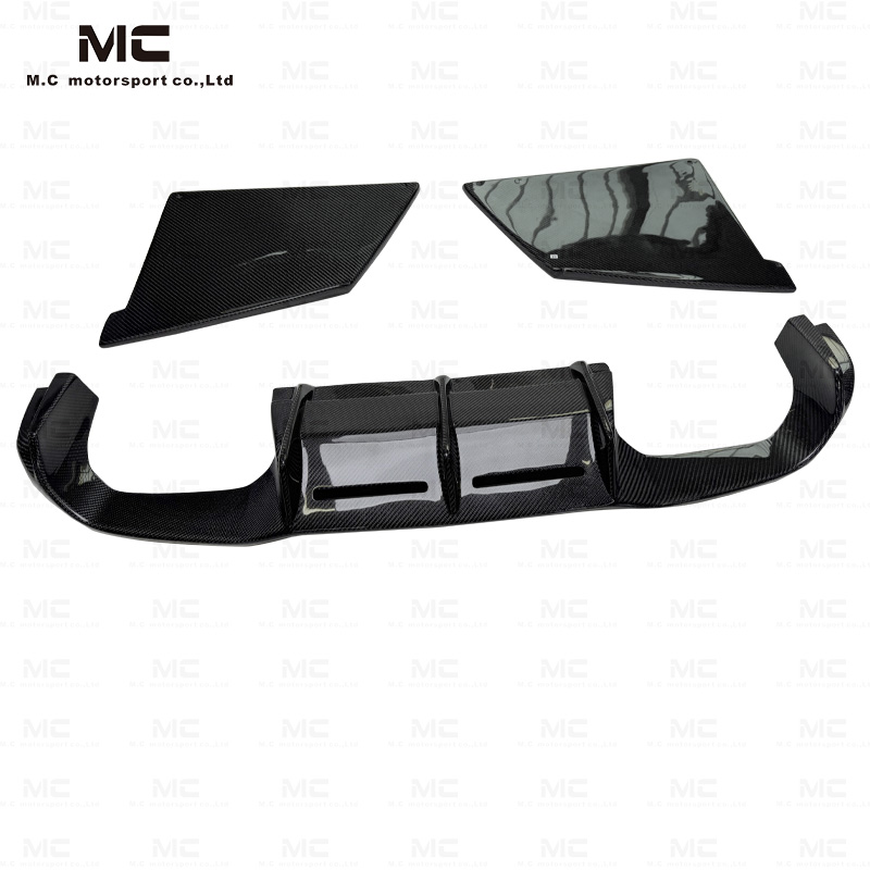 For BWM F87 MTC Style Carbon Fiber Rear Diffuser+Rear Splitter 2016-2022