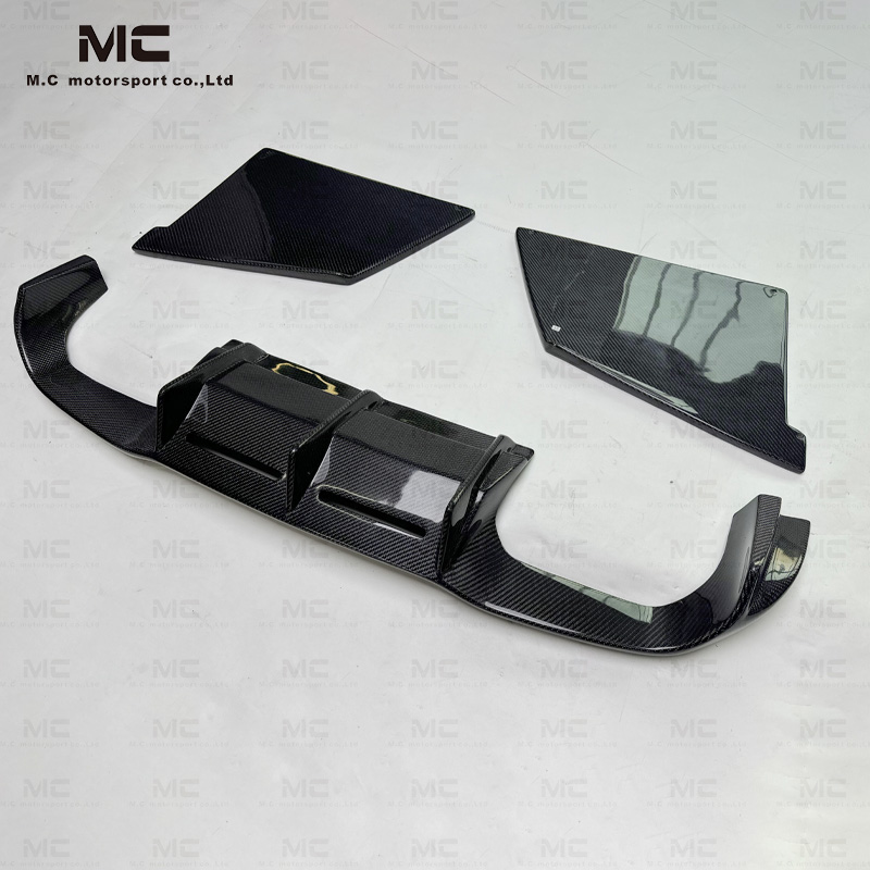 For BWM F87 MTC Style Carbon Fiber Rear Diffuser+Rear Splitter 2016-2022