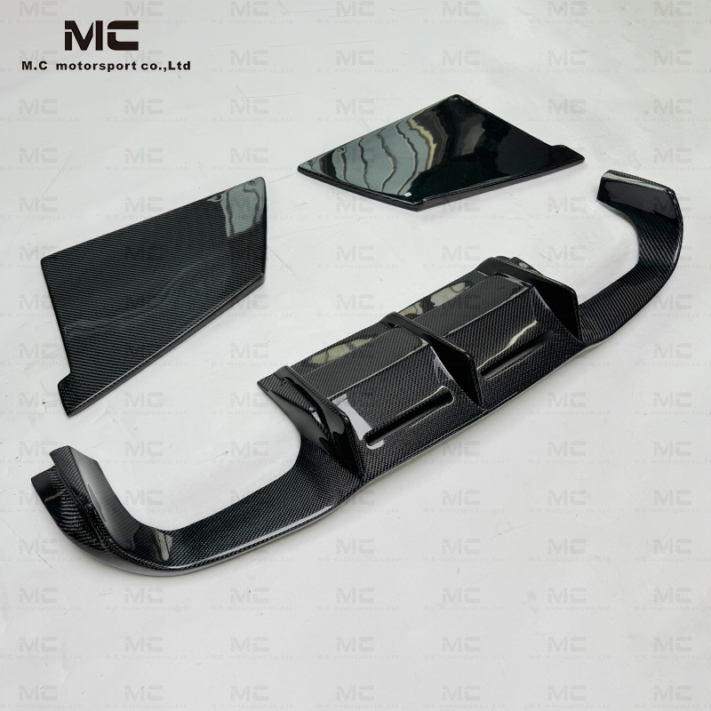 For BWM F87 MTC Style Carbon Fiber Rear Diffuser+Rear Splitter 2016-2022