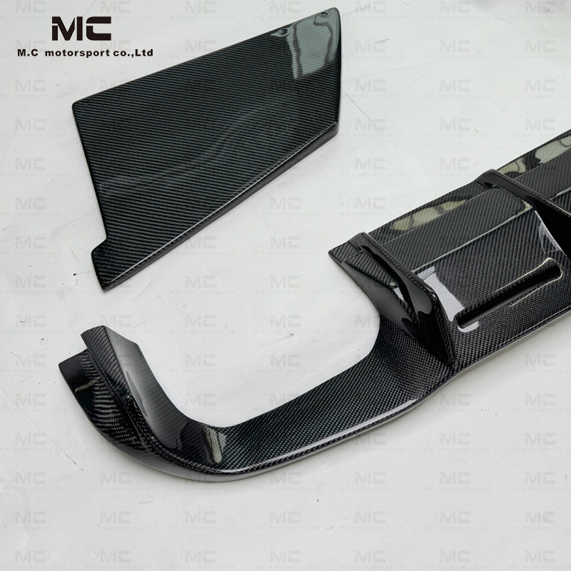 For BWM F87 MTC Style Carbon Fiber Rear Diffuser+Rear Splitter 2016-2022