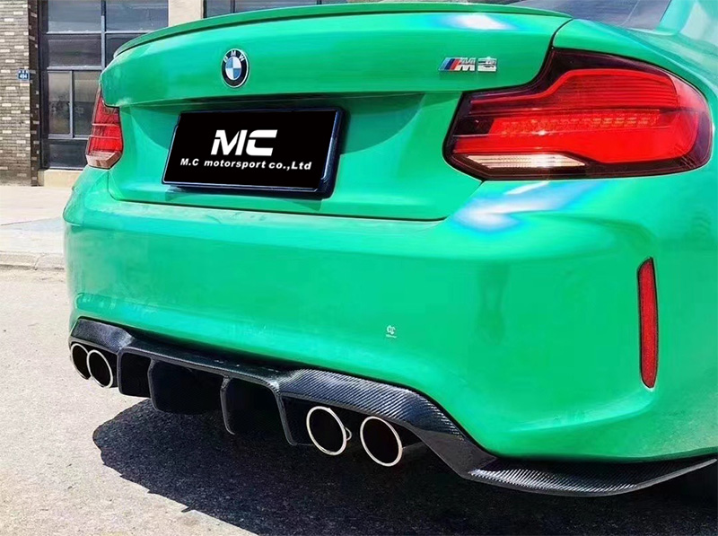 For BMW F87 V Style Carbon Fiber Rear Diffuser 2016-2022
