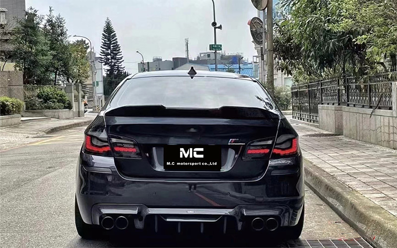 For BMW 5 Series F10 PSM Style Carbon Fiber Spoiler 2008-2018