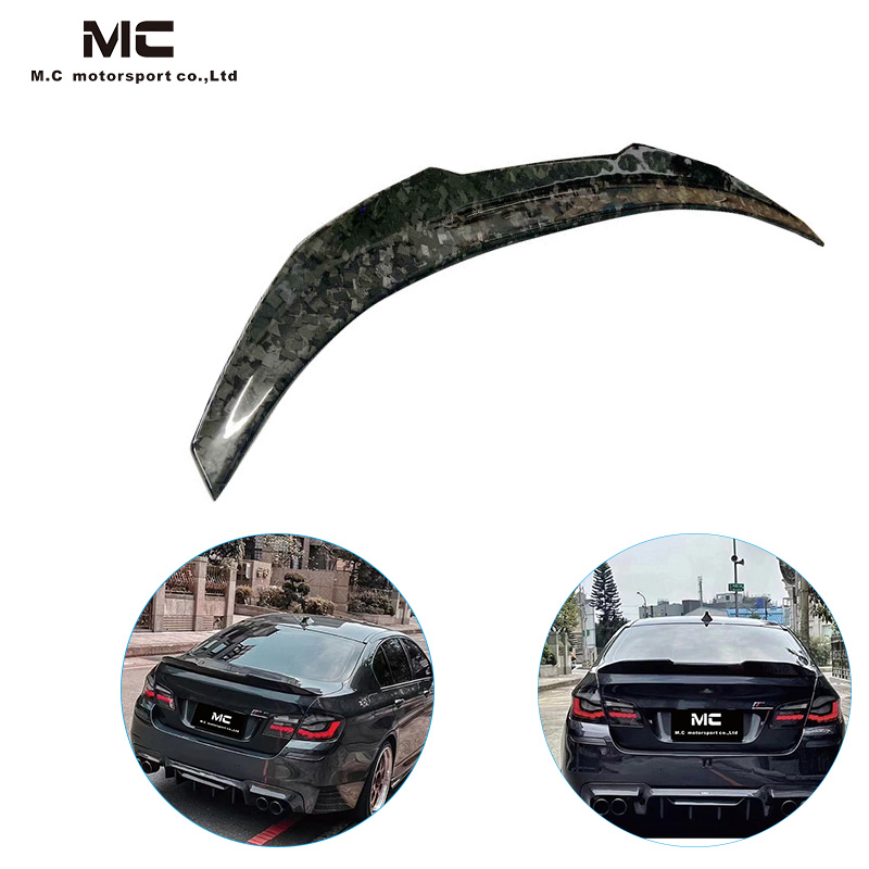 For BMW 5 Series F10 PSM Style Carbon Fiber Spoiler 2008-2017