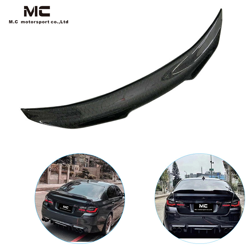 For BMW 5 Series F10 PSM Style Carbon Fiber Spoiler 2008-2018