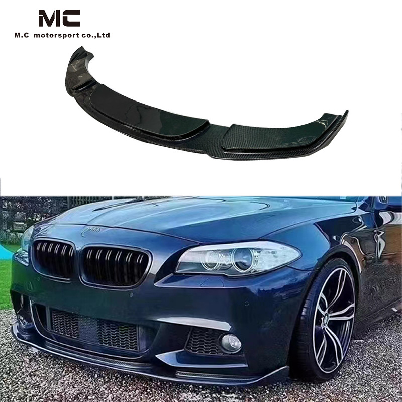 For BMW 5 Series F10 Haman Style Carbon Fiber Front Lip 2008-2016