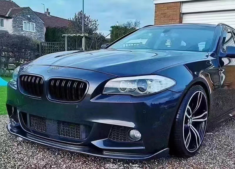 For BMW 5 Series F10 Haman Style Carbon Fiber Front Lip 2008-2016