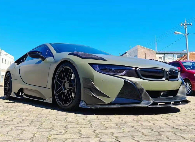 For BMW I8 Carbon Fiber Side Skirts 2012-2021