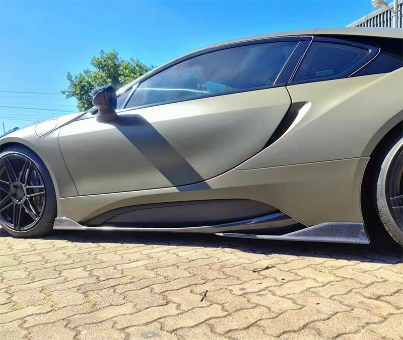 For BMW I8 Carbon Fiber Side Skirts 2012-2021