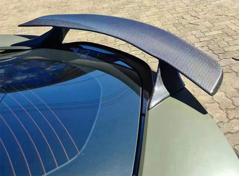 For BMW I8 Carbon Fiber Rear Diffures+Spoiler 2012-2021
