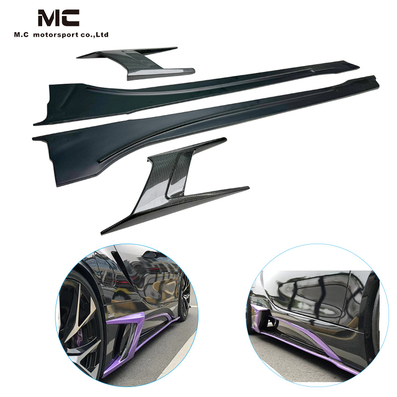 For BMW I8 Top Style Carbon Fiber Side Skirts 2015-2021