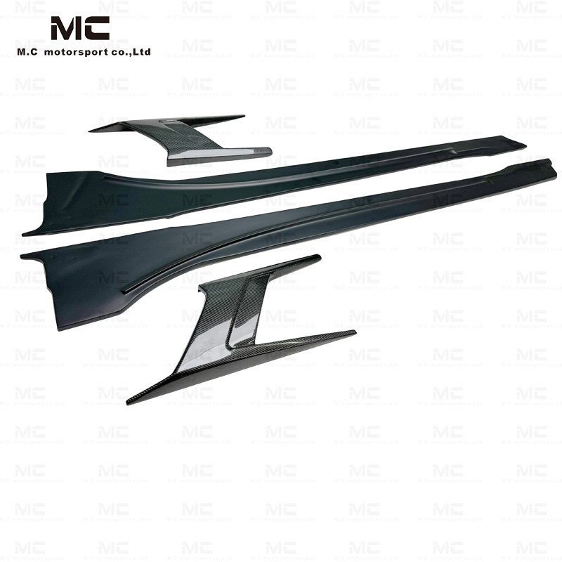 For BMW I8 Top Style Carbon Fiber Side Skirts 2015-2021