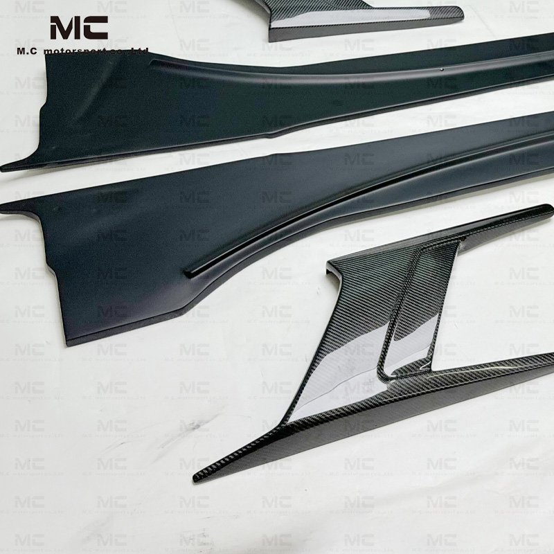 For BMW I8 Top Style Carbon Fiber Side Skirts 2015-2021
