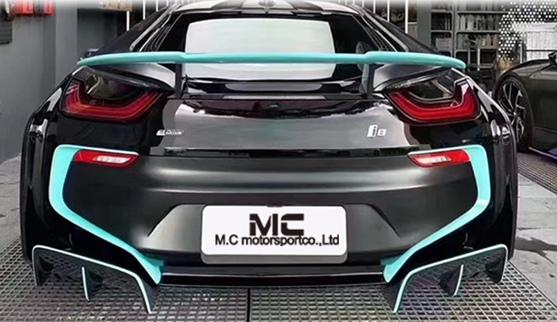 For BMW I8 Top Style Carbon Fiber Rear Diffuser 2015-2021