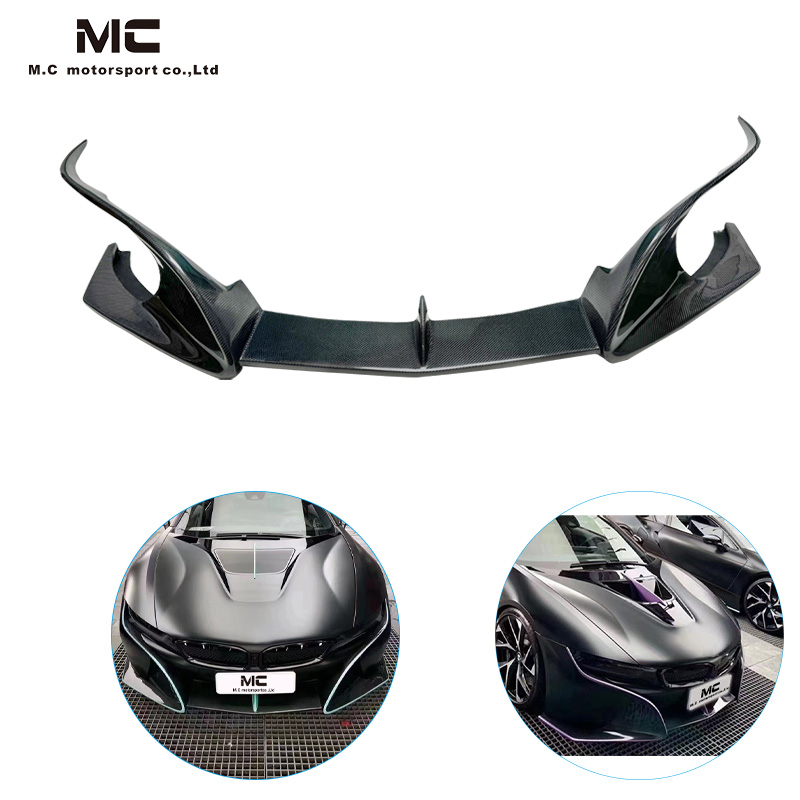 For BMW I8 Top Style Carbon Fiber Front Lip 2015-2021