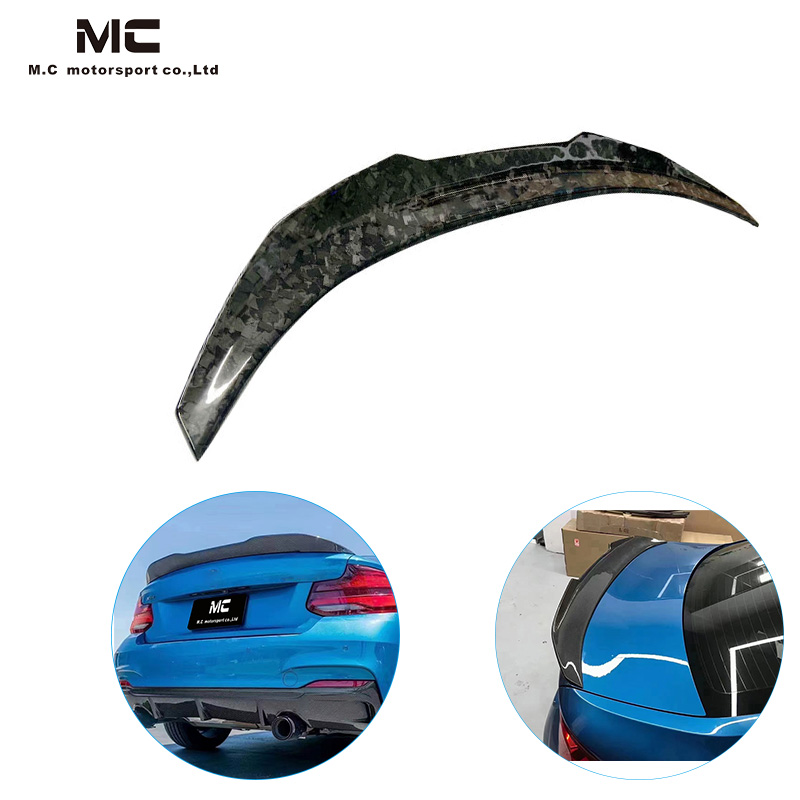  For BMW 2Series F22 PSM Forged Style Carbon Fiber Spoiler 2013-2020