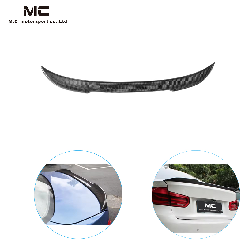  For BMW 3Series F30 CS Style Carbon Fiber Spoiler 2014-2019