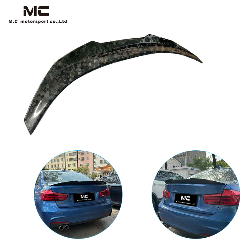 For BMW 3Series F30 PSM Forged Style Carbon Fiber Spoiler 2014-2019